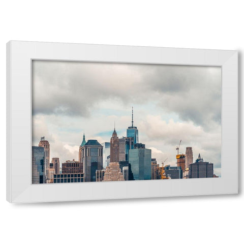 Mecca 1 White Modern Wood Framed Art Print by Orlando
