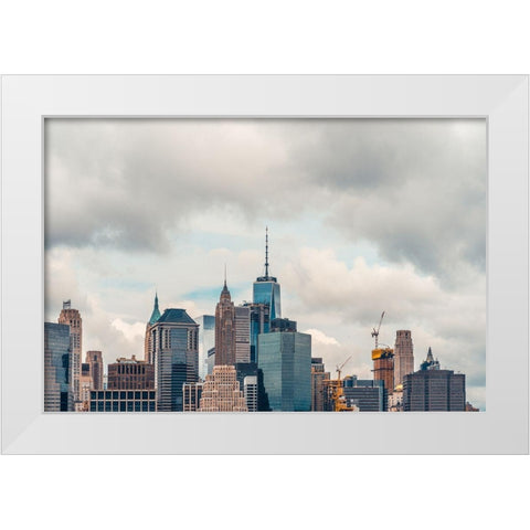 Mecca 1 White Modern Wood Framed Art Print by Orlando