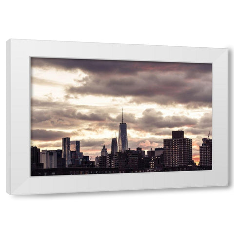 Mecca 3 White Modern Wood Framed Art Print by Orlando