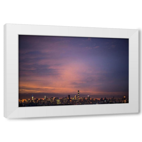 Hello There White Modern Wood Framed Art Print by Orlando