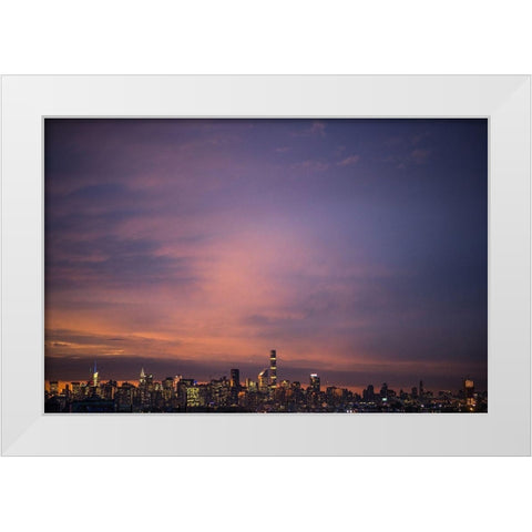 Hello There White Modern Wood Framed Art Print by Orlando