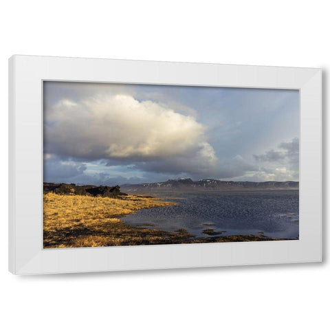 Drifter White Modern Wood Framed Art Print by Orlando