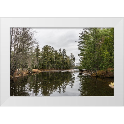 Passing Time White Modern Wood Framed Art Print by Orlando