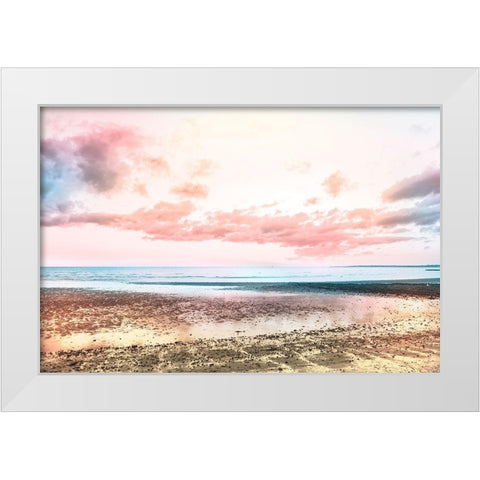 Morning Tide White Modern Wood Framed Art Print by Orlando