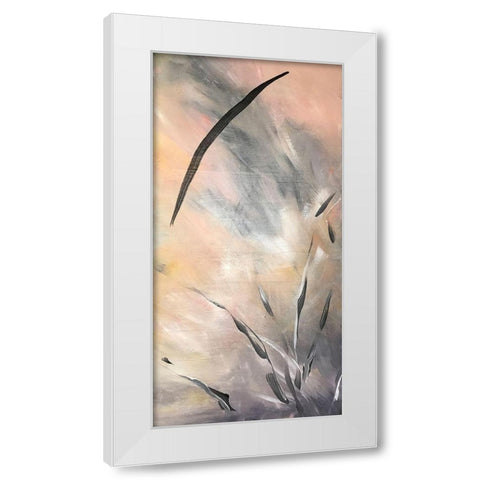 Aurora 1 White Modern Wood Framed Art Print by Pearson, Debbie