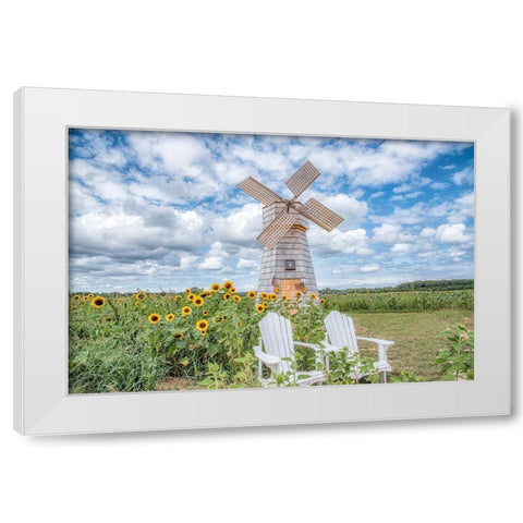 Creative Surprise White Modern Wood Framed Art Print by DeLuca, Pat