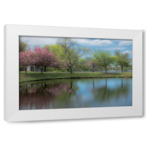 Infinite Future 2 White Modern Wood Framed Art Print by DeLuca, Pat