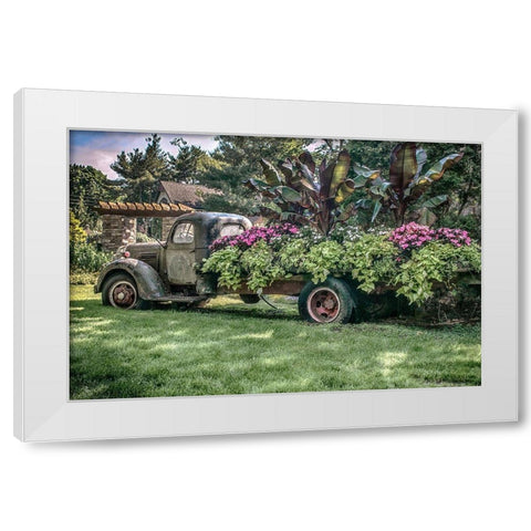 Sympathy Of Generosity White Modern Wood Framed Art Print by DeLuca, Pat