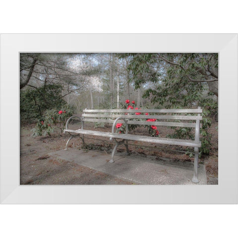 Familiar Romance White Modern Wood Framed Art Print by DeLuca, Pat