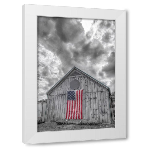 Scandalous Morning 1 White Modern Wood Framed Art Print by DeLuca, Pat