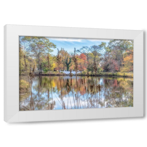 Bayshore White Modern Wood Framed Art Print by DeLuca, Pat