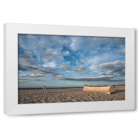 Directions Of Bravery White Modern Wood Framed Art Print by DeLuca, Pat