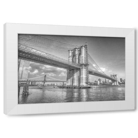 Strength Of Imagination White Modern Wood Framed Art Print by DeLuca, Pat