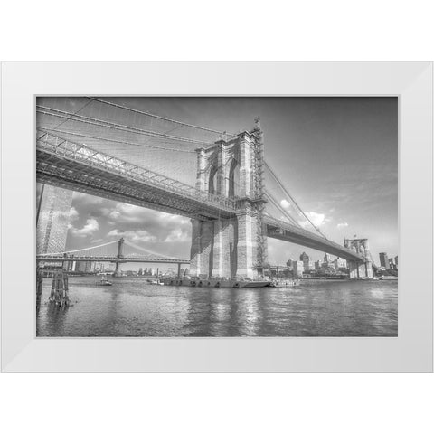 Strength Of Imagination White Modern Wood Framed Art Print by DeLuca, Pat
