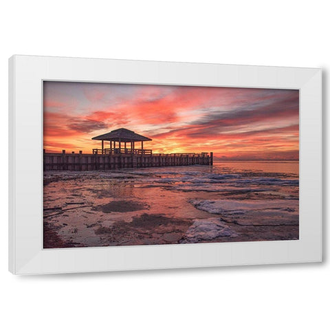 Nonchalant Sign White Modern Wood Framed Art Print by DeLuca, Pat