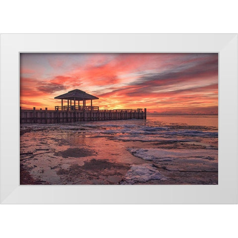 Nonchalant Sign White Modern Wood Framed Art Print by DeLuca, Pat