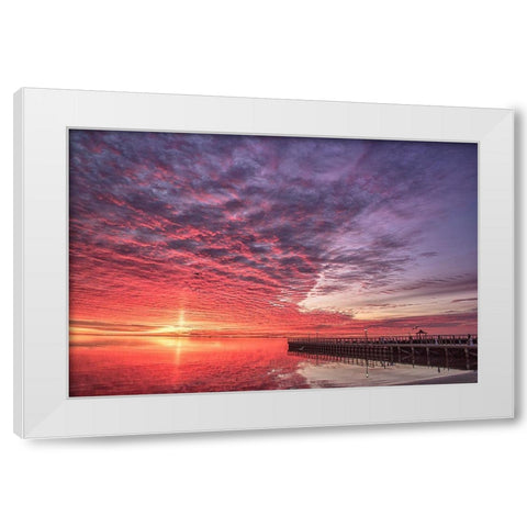 Discovery Of Grace White Modern Wood Framed Art Print by DeLuca, Pat