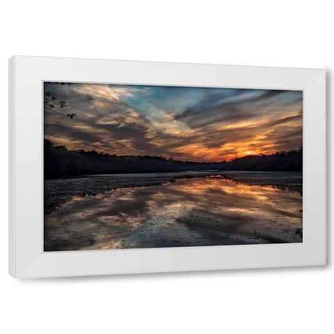 Priority Of Reflection White Modern Wood Framed Art Print by DeLuca, Pat