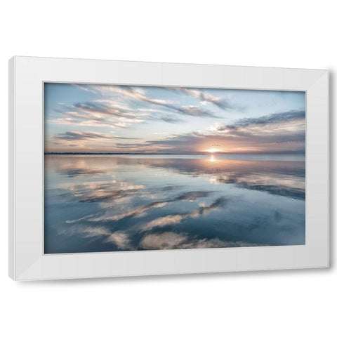 Fronts Of Spirits White Modern Wood Framed Art Print by DeLuca, Pat