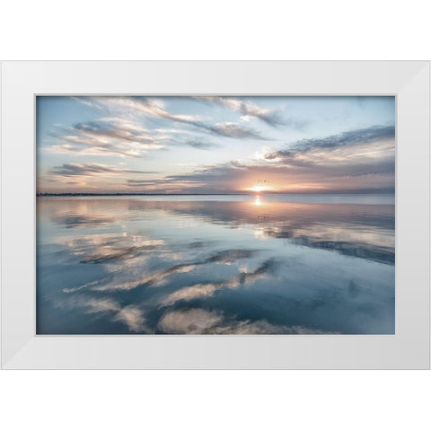 Fronts Of Spirits White Modern Wood Framed Art Print by DeLuca, Pat
