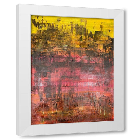 Distressed Vision 1 White Modern Wood Framed Art Print by Spina, Phyllis