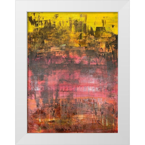 Distressed Vision 1 White Modern Wood Framed Art Print by Spina, Phyllis