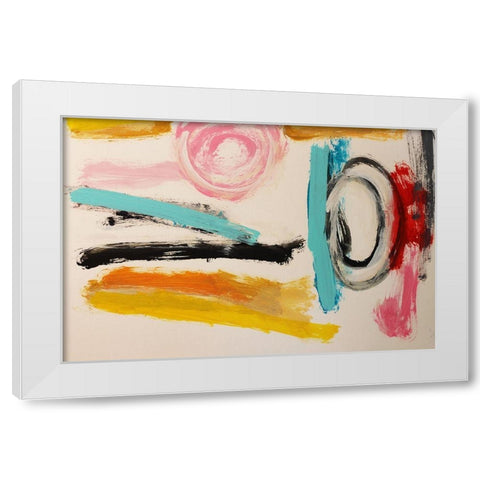 Disection White Modern Wood Framed Art Print by Spina, Phyllis