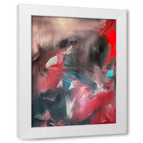 Smeared Movements 1 White Modern Wood Framed Art Print by Spina, Phyllis