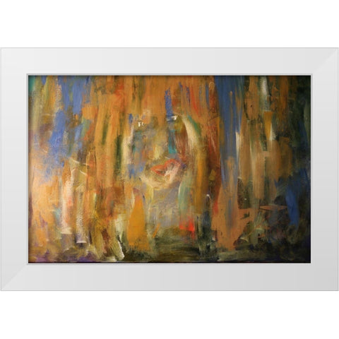 Rising Frustrations White Modern Wood Framed Art Print by Spina, Phyllis