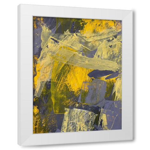 Shinning Abstract 2 White Modern Wood Framed Art Print by Spina, Phyllis