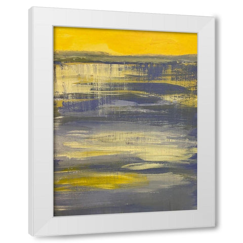 Bright Horizon 1 White Modern Wood Framed Art Print by Spina, Phyllis