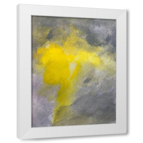Clouded Sunshine 1 White Modern Wood Framed Art Print by Spina, Phyllis