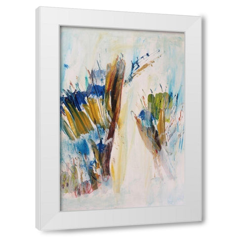 False Insight 1 White Modern Wood Framed Art Print by Spina, Phyllis
