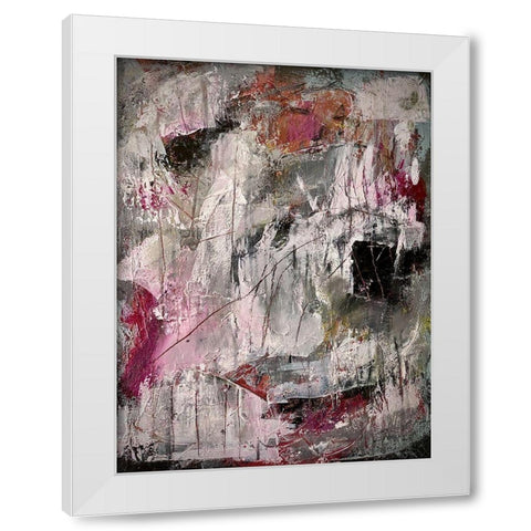 Midnight Glow White Modern Wood Framed Art Print by Spina, Phyllis