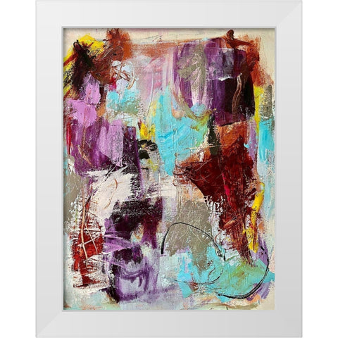 Peaceful Retrospect White Modern Wood Framed Art Print by Spina, Phyllis