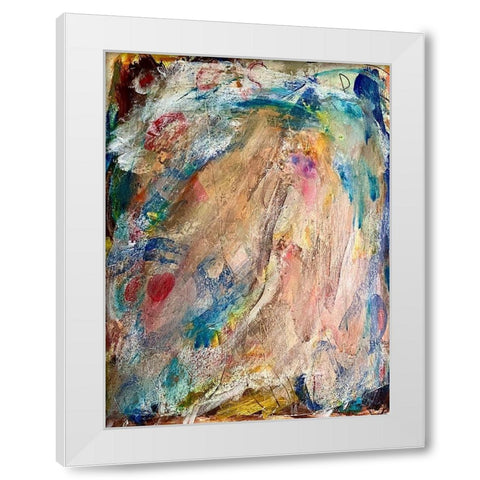 Drastic Movements White Modern Wood Framed Art Print by Spina, Phyllis