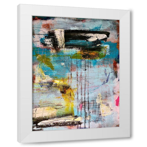 Intuitive Purity White Modern Wood Framed Art Print by Spina, Phyllis