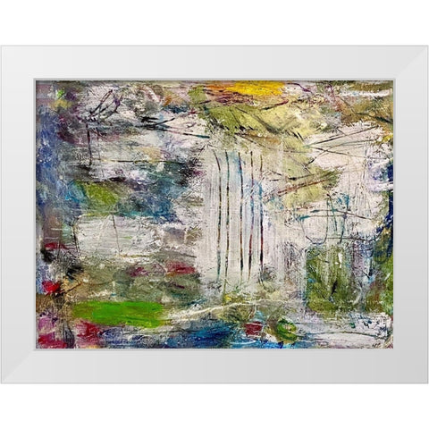 Ephemeral Philosophy White Modern Wood Framed Art Print by Spina, Phyllis