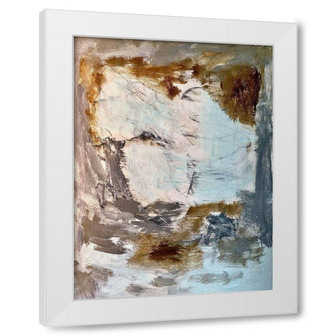 Suspicious Apparition White Modern Wood Framed Art Print by Spina, Phyllis