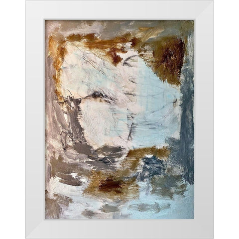 Suspicious Apparition White Modern Wood Framed Art Print by Spina, Phyllis