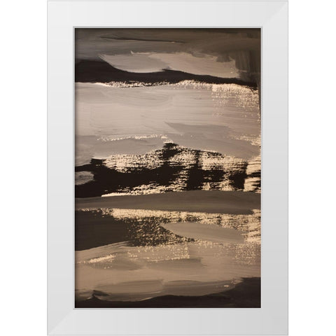 Silent Edge White Modern Wood Framed Art Print by Spina, Phyllis