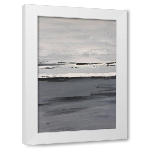 Intuitive View White Modern Wood Framed Art Print by Spina, Phyllis