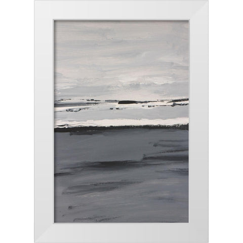 Intuitive View White Modern Wood Framed Art Print by Spina, Phyllis
