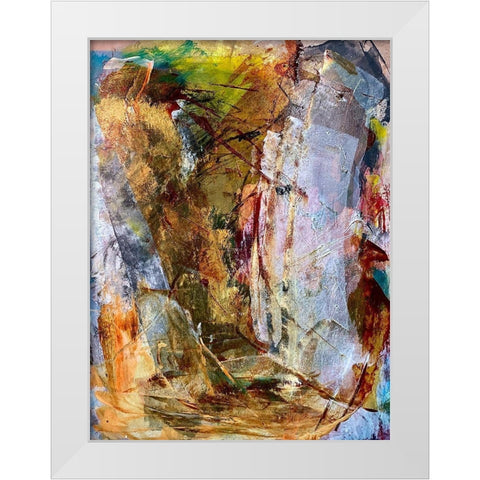 Shaded Walls White Modern Wood Framed Art Print by Spina, Phyllis