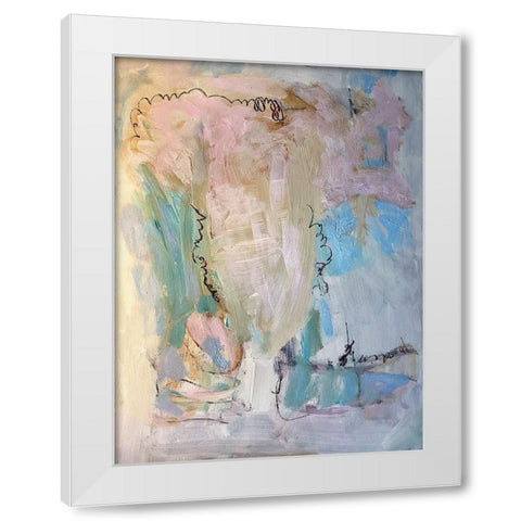 Modern Reflection White Modern Wood Framed Art Print by Spina, Phyllis