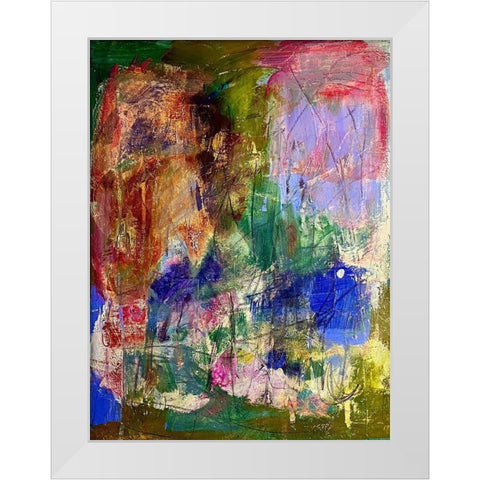 Superior Space White Modern Wood Framed Art Print by Spina, Phyllis
