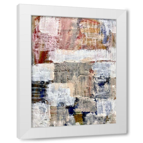 Evolving Colors White Modern Wood Framed Art Print by Spina, Phyllis