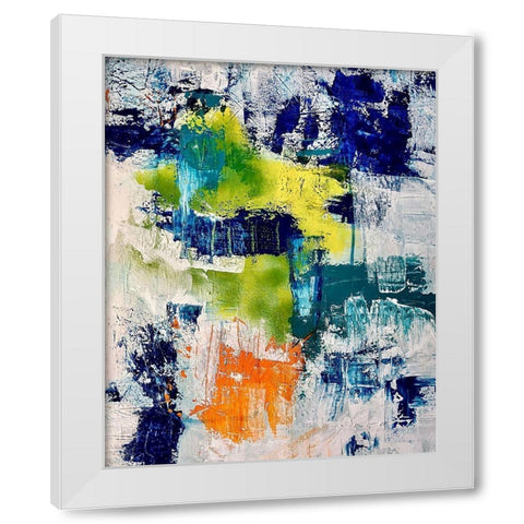 Happy Thoughts White Modern Wood Framed Art Print by Spina, Phyllis