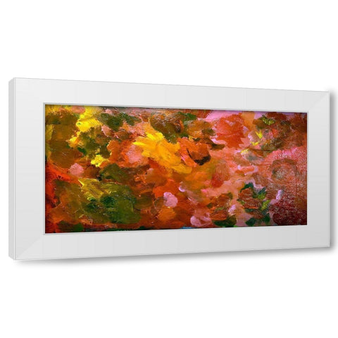 Writing on the Wall White Modern Wood Framed Art Print by Spina, Phyllis
