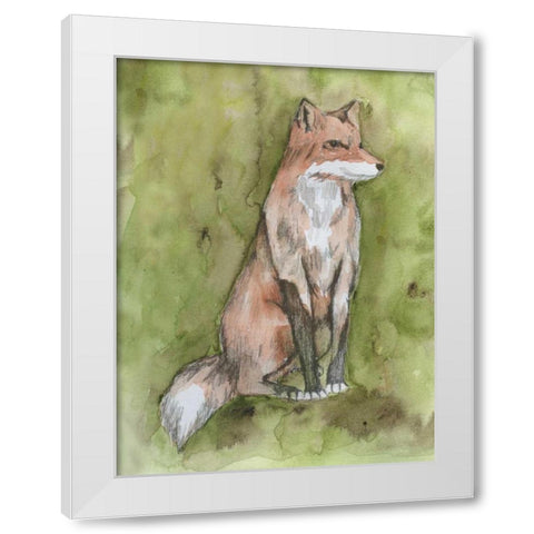 Fantastic Fox White Modern Wood Framed Art Print by Varacek, Pam